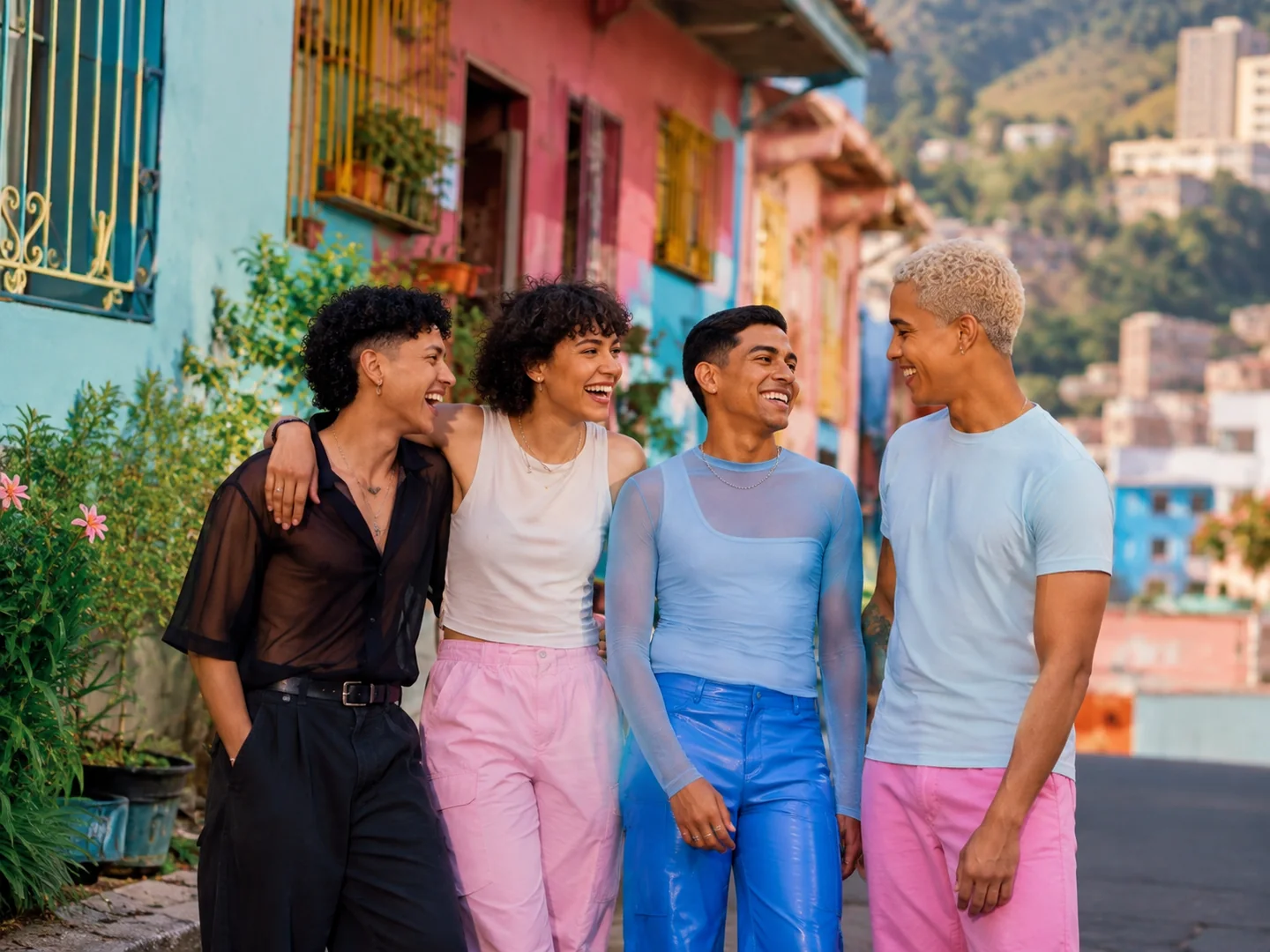 Personas LGBTQI+ celebrando juntas